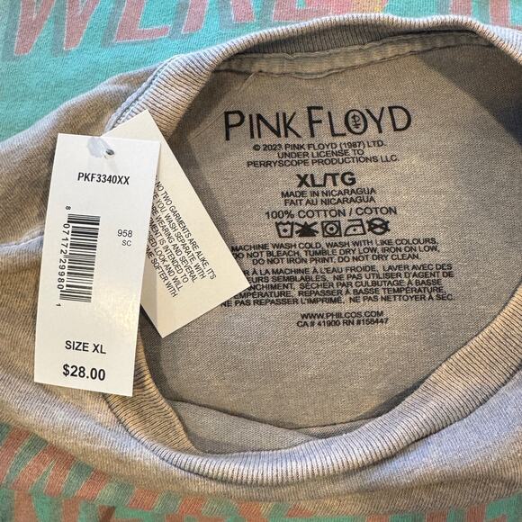 Pink Floyd Washed Brown Graphic T-Shirt NWT Wish You Were Here Extra Large - Picture 4 of 4